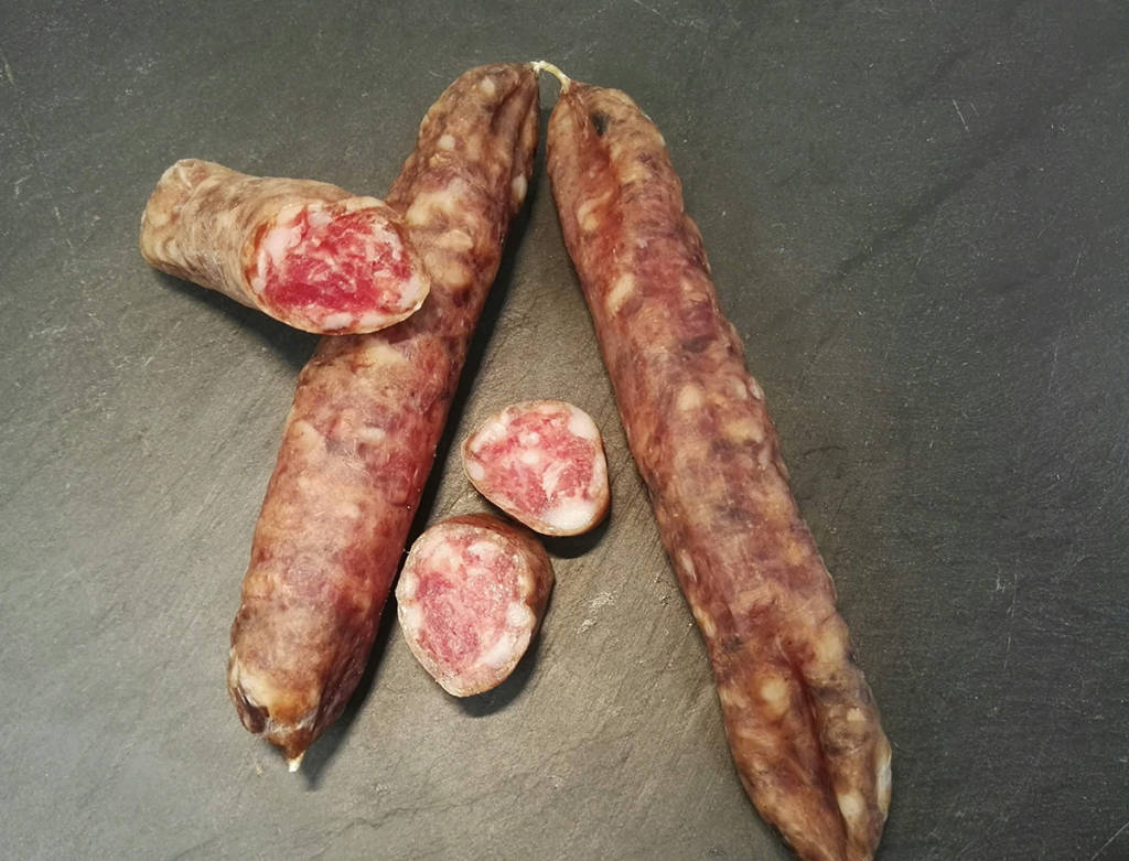 Les saucisses sèches Aux Délices de la Houille